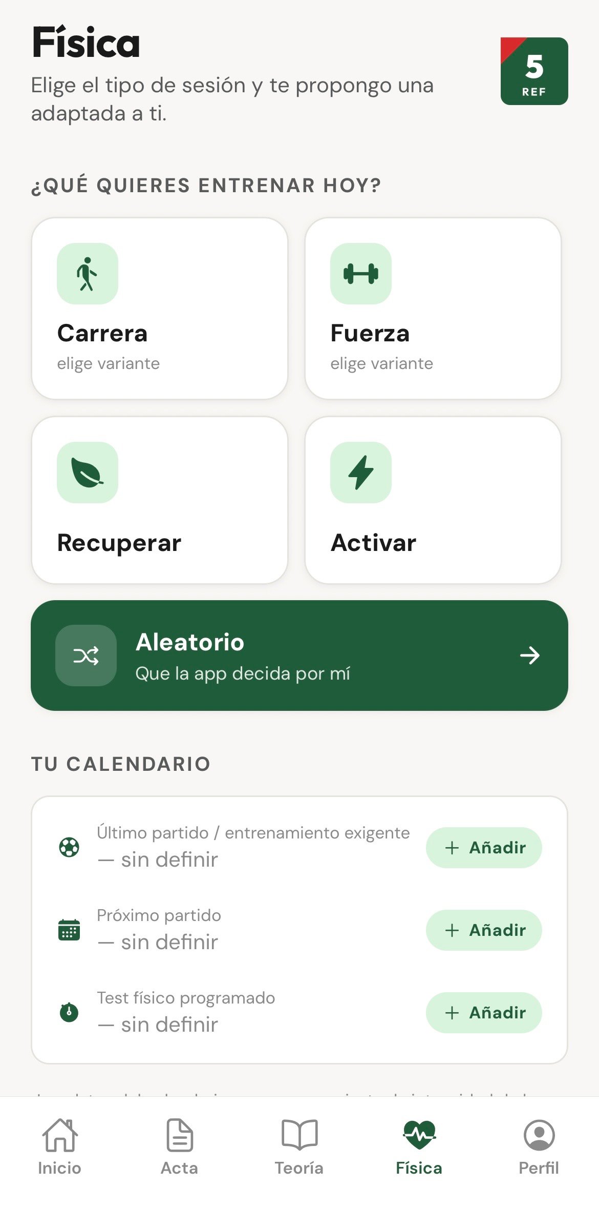 Entrenamiento físico